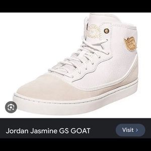 Nike Jordan Jasmine GS Goat white suede shoes 2015 in size 5Y:).👍☝️💥.